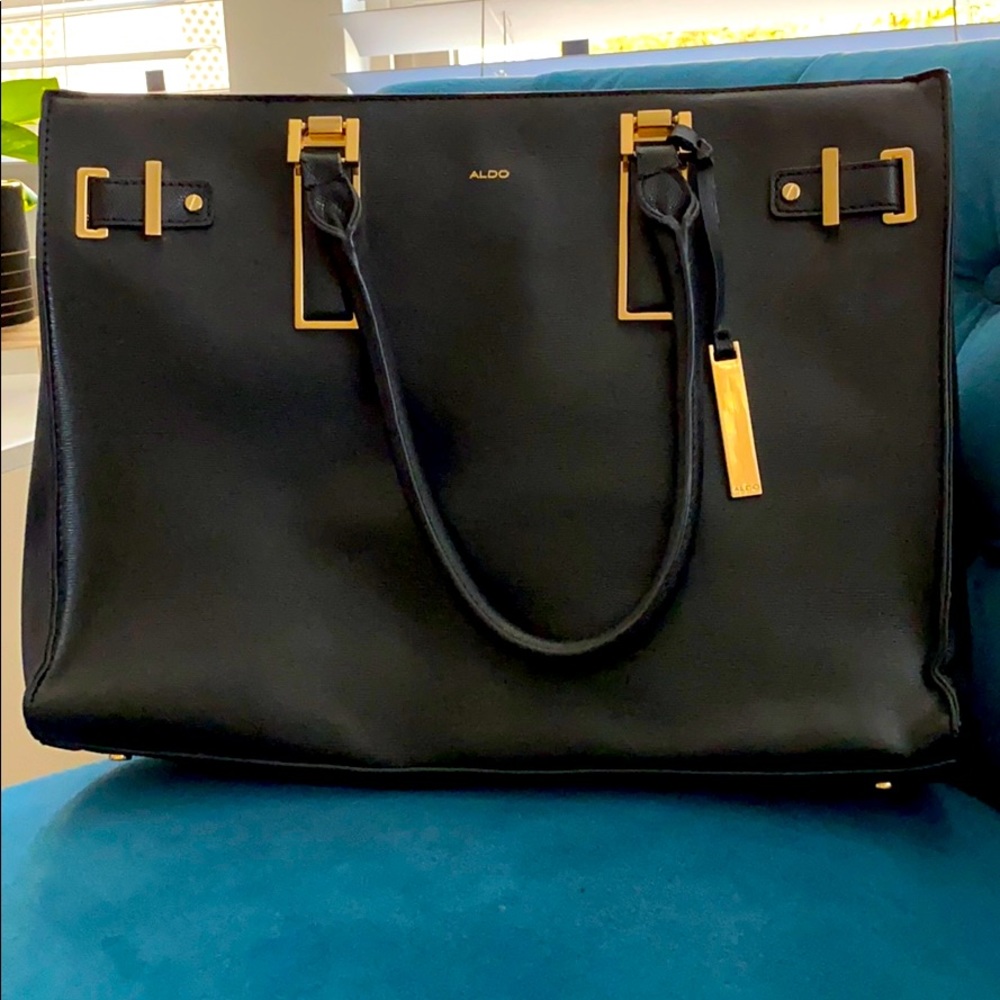 Aldo black laptop bag